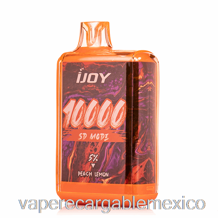 Vape Recargable Ijoy Bar Sd10000 Desechable Melocotón Limón